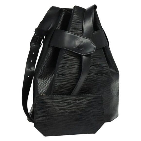 LOUIS VUITTON Epi Sac Depaule GM Shoulder Bag Black M80155 LV Auth 132229 - Picture 1 of 15